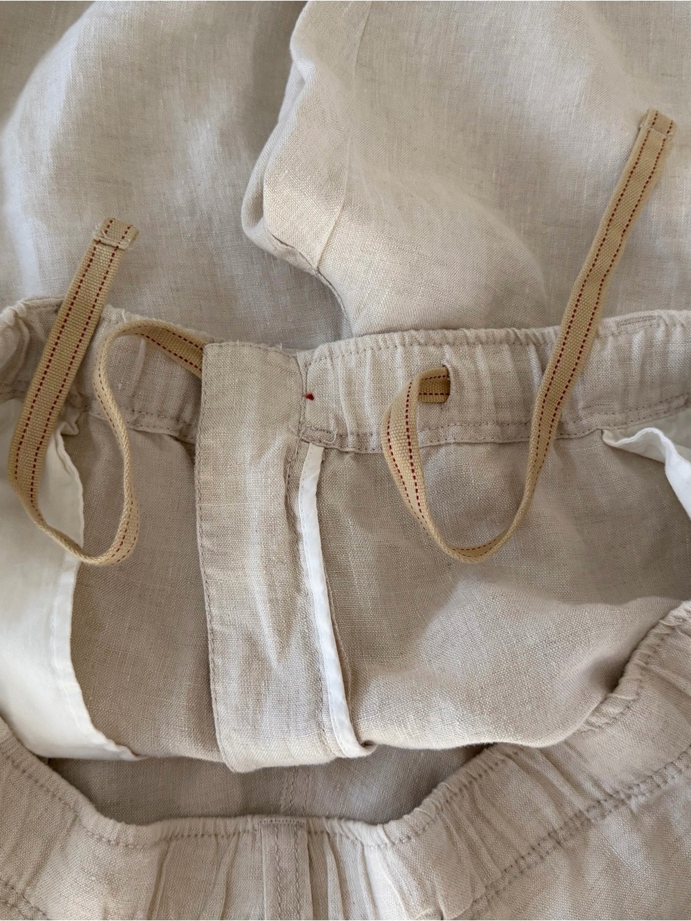 Men's Tommy Bahama Casual Drawstring Linen Pants — Cream - Picture 3 of 6